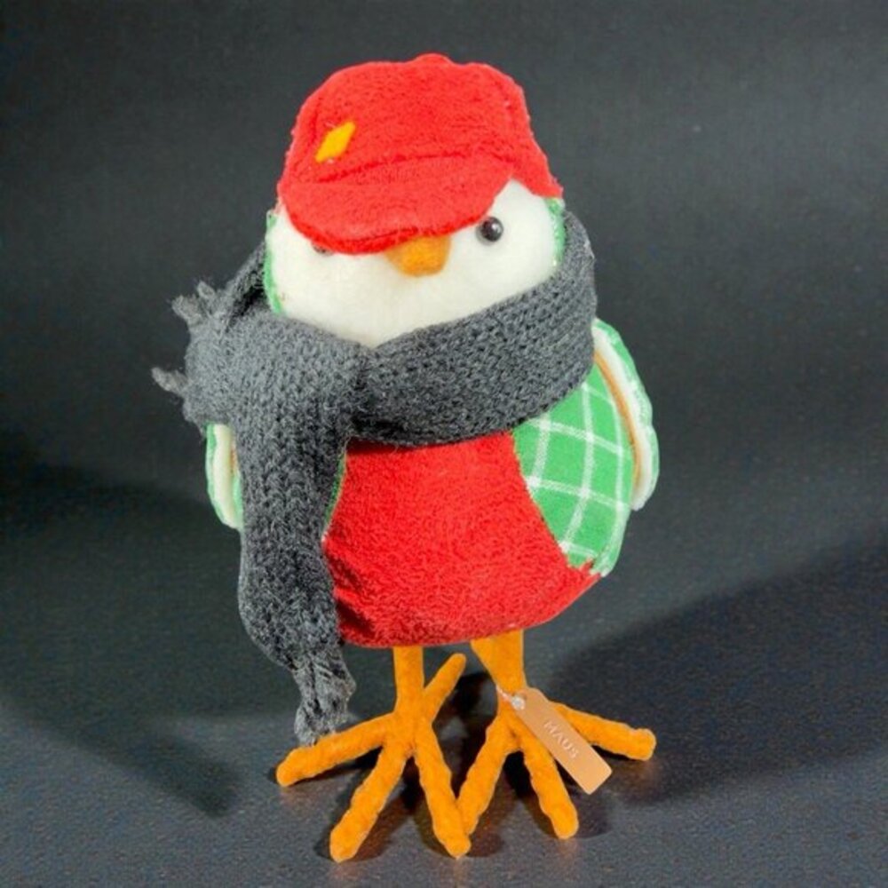 Wondershop Target Spritz Fabric Bird Figurine Maus Green Plaid Backpack